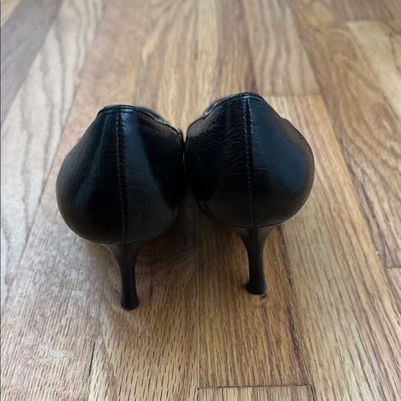 Coach Aubrey Black Leather Heels - Picture 3 of 12